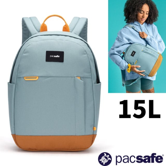 【Pacsafe】Go Anti-Theft 隨行防盜後背包15L.肩背包.電腦書包/35110528 沁心藍✿30E010